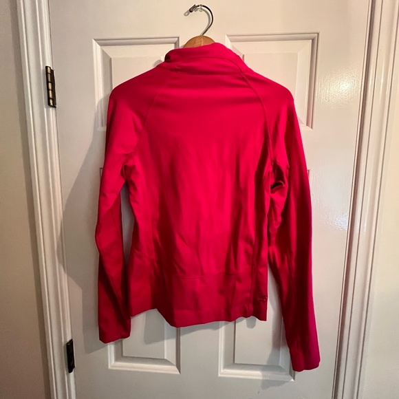 Tuff Athletics ladies’ fuschia zip up athletic jacket. Size Medium - Picture 4 of 4